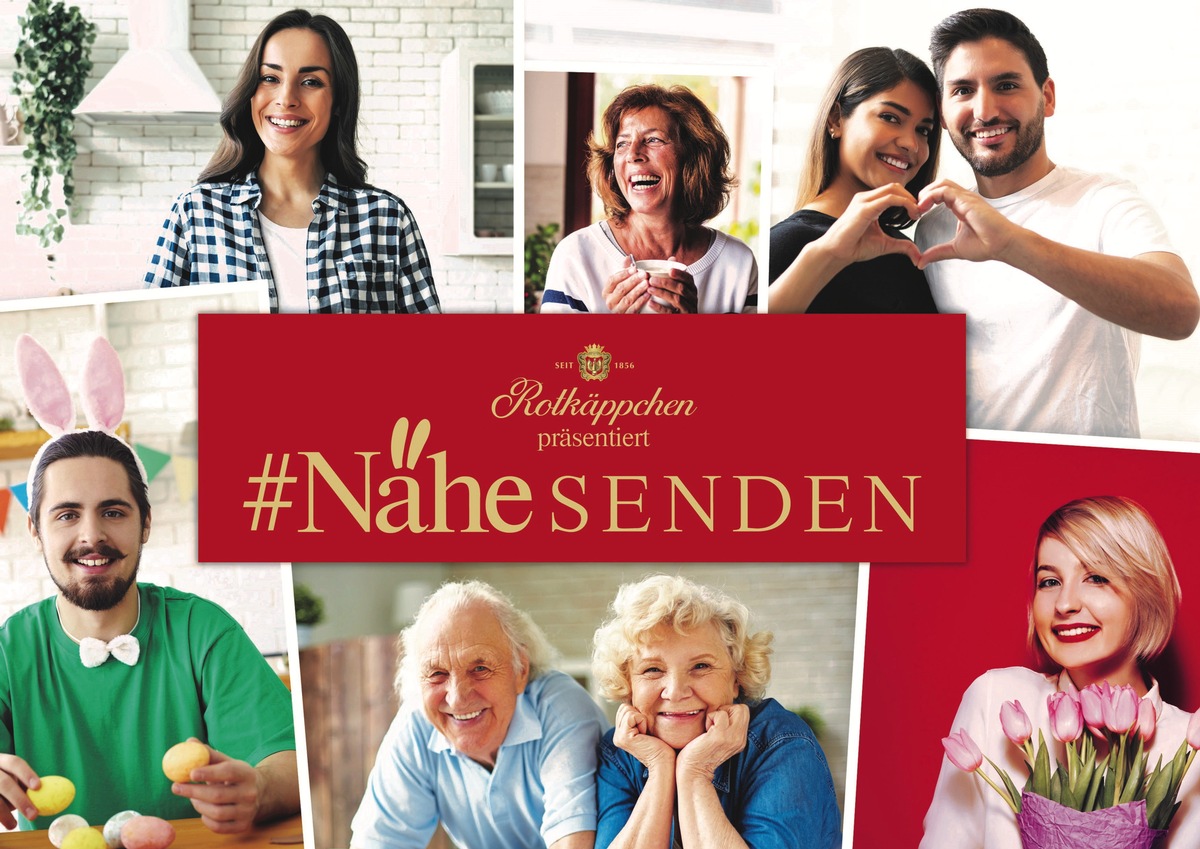 Rotkäppchen präsentiert #NäheSENDEN / Dieses Osterfest wird trotzdem persönlich: Videogrüße über das Fernsehen