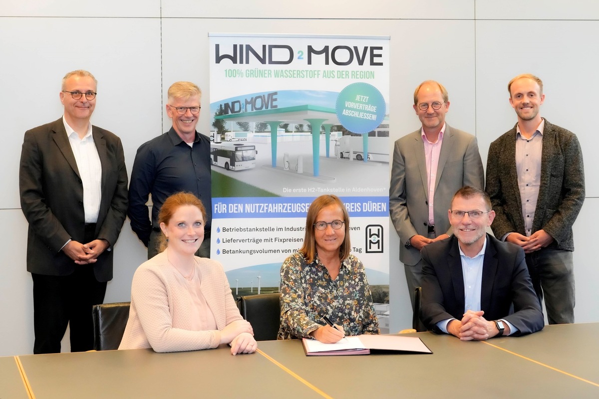 Wasserstoff für das rheinische Revier – Projektgesellschaft wind2move gegründet