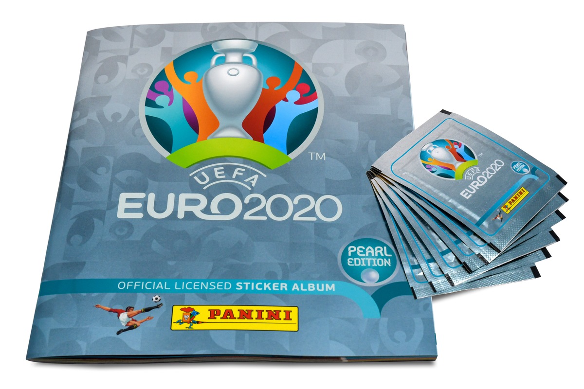 The UEFA EURO 2020TM Pearl Edition official sticker collection