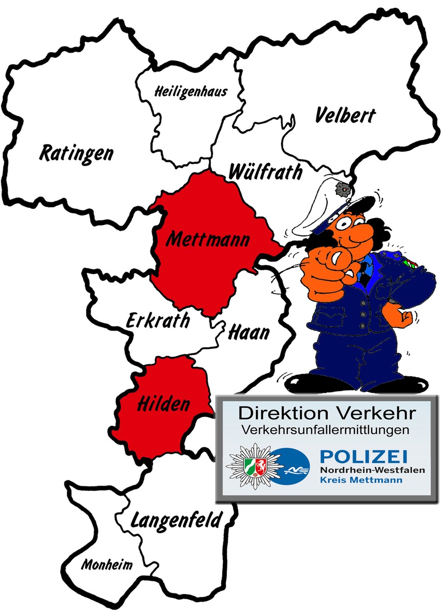 POL-ME: Verkehrsunfallfluchten aus dem Kreisgebiet - Mettmann / Hilden - 2003064