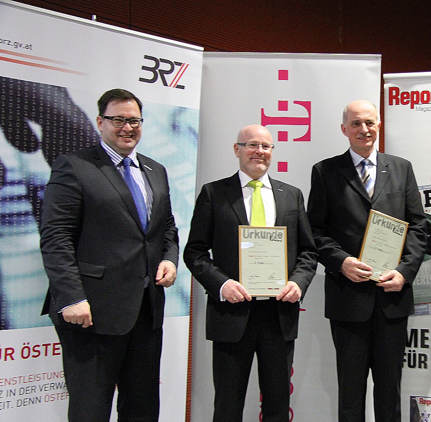 3. Platz beim &quot;eAward Österreich&quot; für ekey biometric systems und das Projekt &quot;Pay-At-Match® powered by Telekom&quot; zum Thema: Bezahlen mit Fingerprint (BILD)