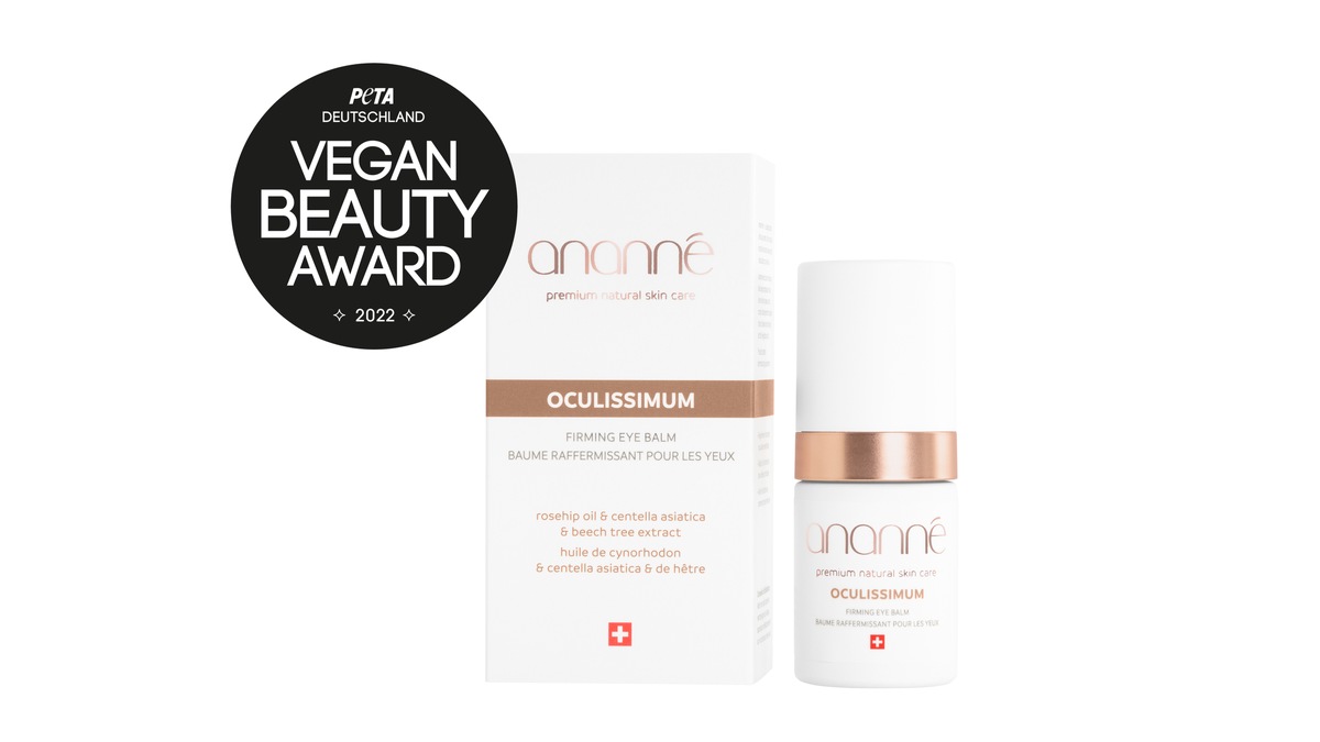 ananné erhält den PETA Vegan Beauty Award 2022