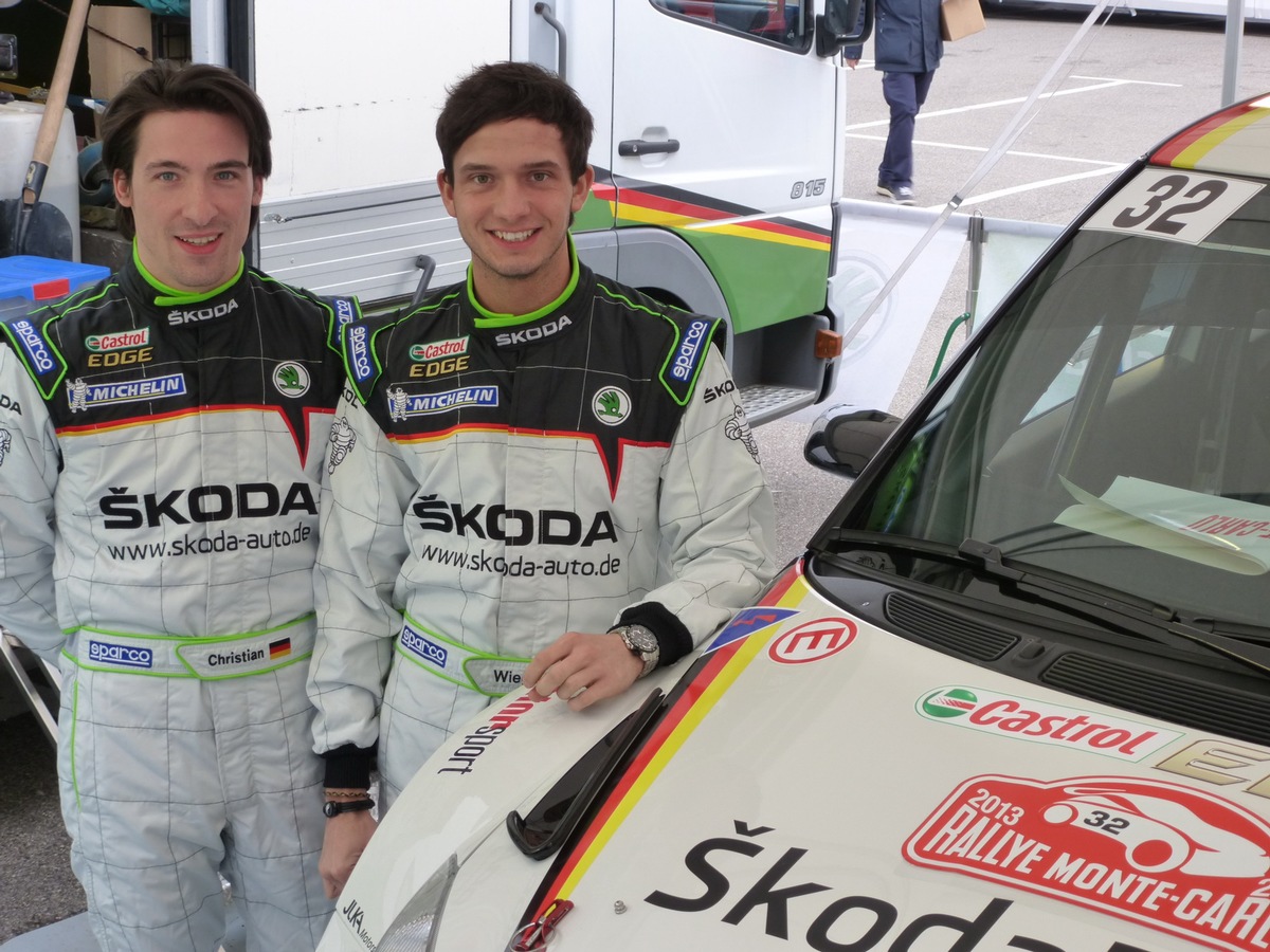 SKODA Junior Sepp Wiegand startet bei der Rallye Monte Carlo in der WRC 2 (BILD)