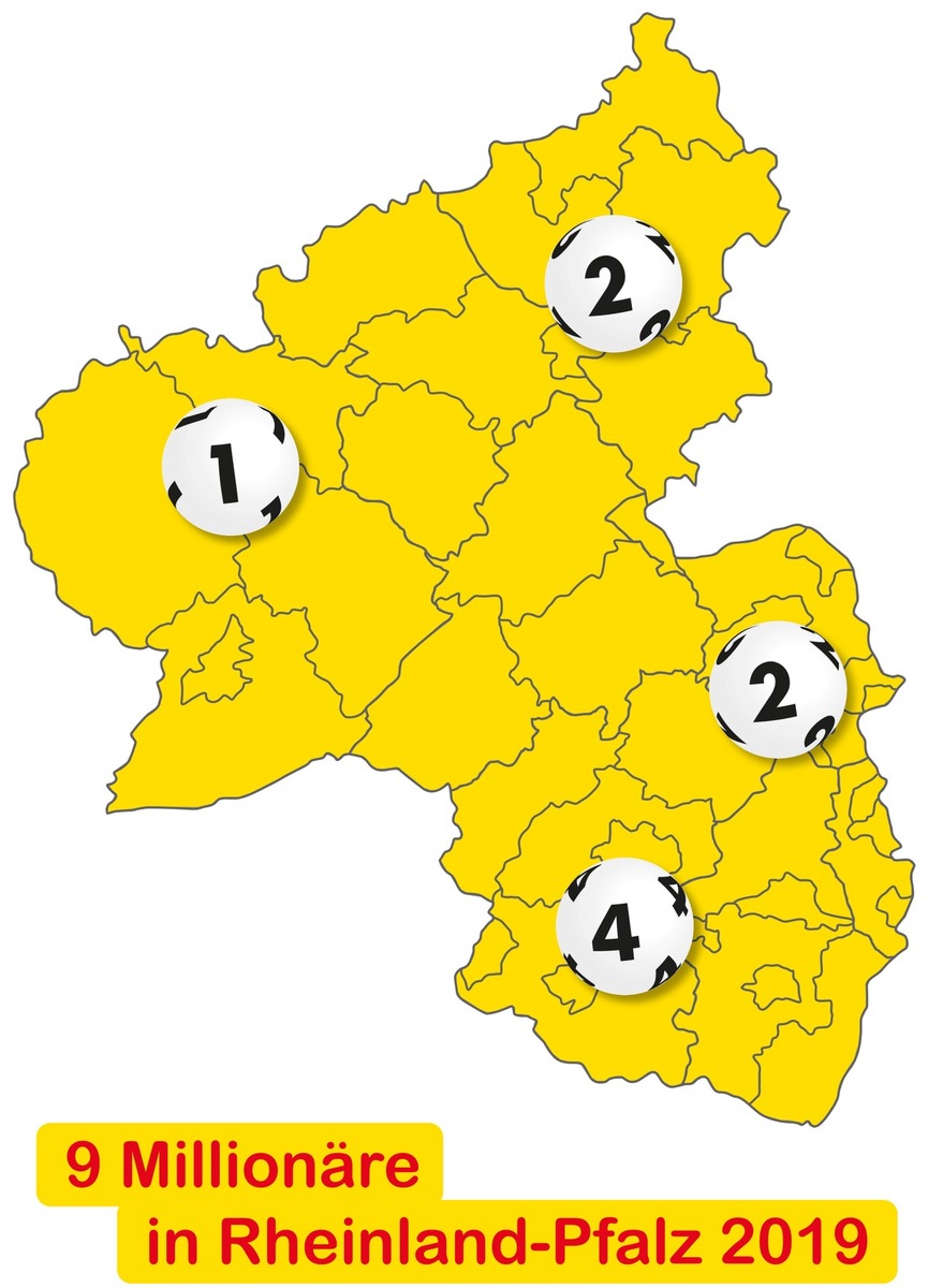 Deutliche Steigerung bei LOTTO 6aus49 in Rheinland-Pfalz