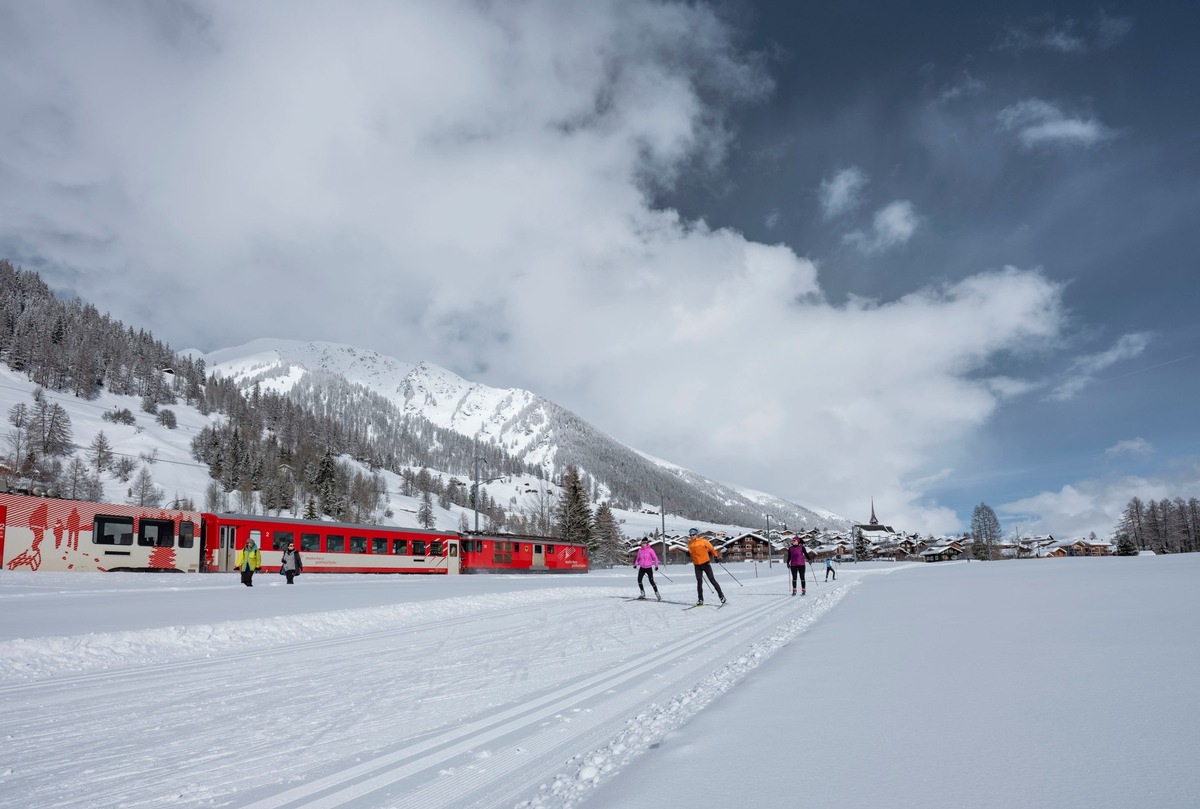 Aletschgletscher trifft Loipe Goms