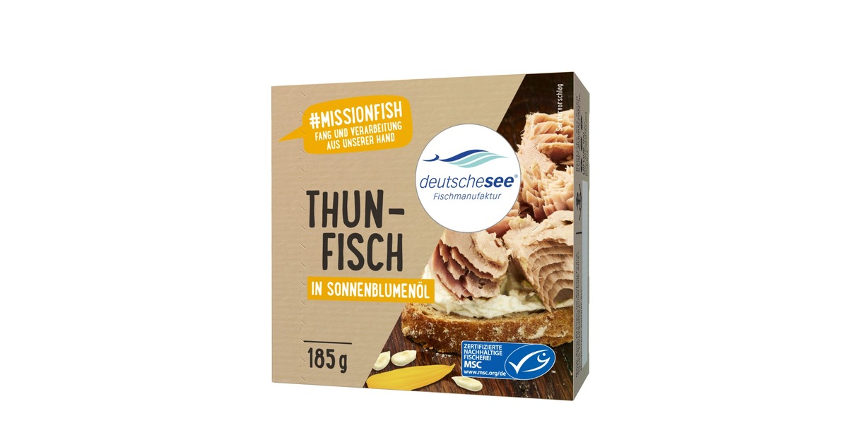 Pressemitteilung: Deutsche See baut neues Sortiment Thunfisch in der Dose zunehmend aus