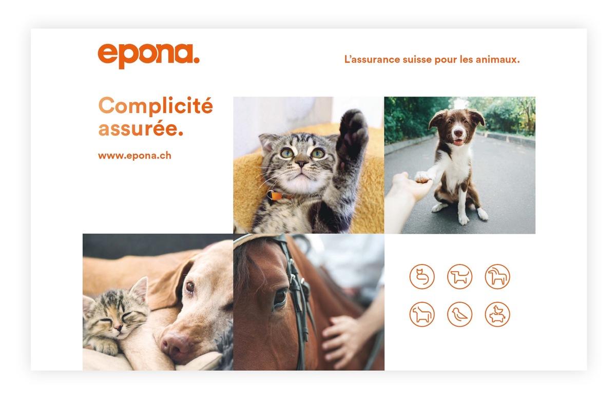 Plus connectée, plus intuitive, plus proche / Epona, la seule assurance indépendante pour animaux de Suisse, se renforce afin d&#039;encore mieux assurer le bien-être des animaux