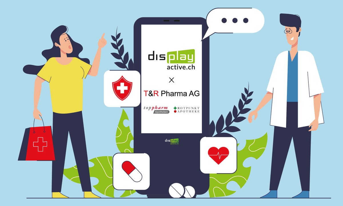 displayactive.ch sichert exklusive Vermarktungsrechte für die Werbescreens der T&amp;R Pharma AG