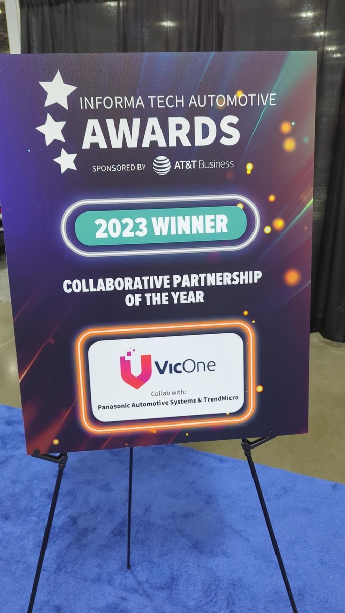 VicOne, Panasonic Automotive Systems &amp; Trend Micro gewinnen gemeinsam den Informa Tech Automotive Award 2023 in der Kategorie &quot;Collaborative Partnership of the Year&quot;