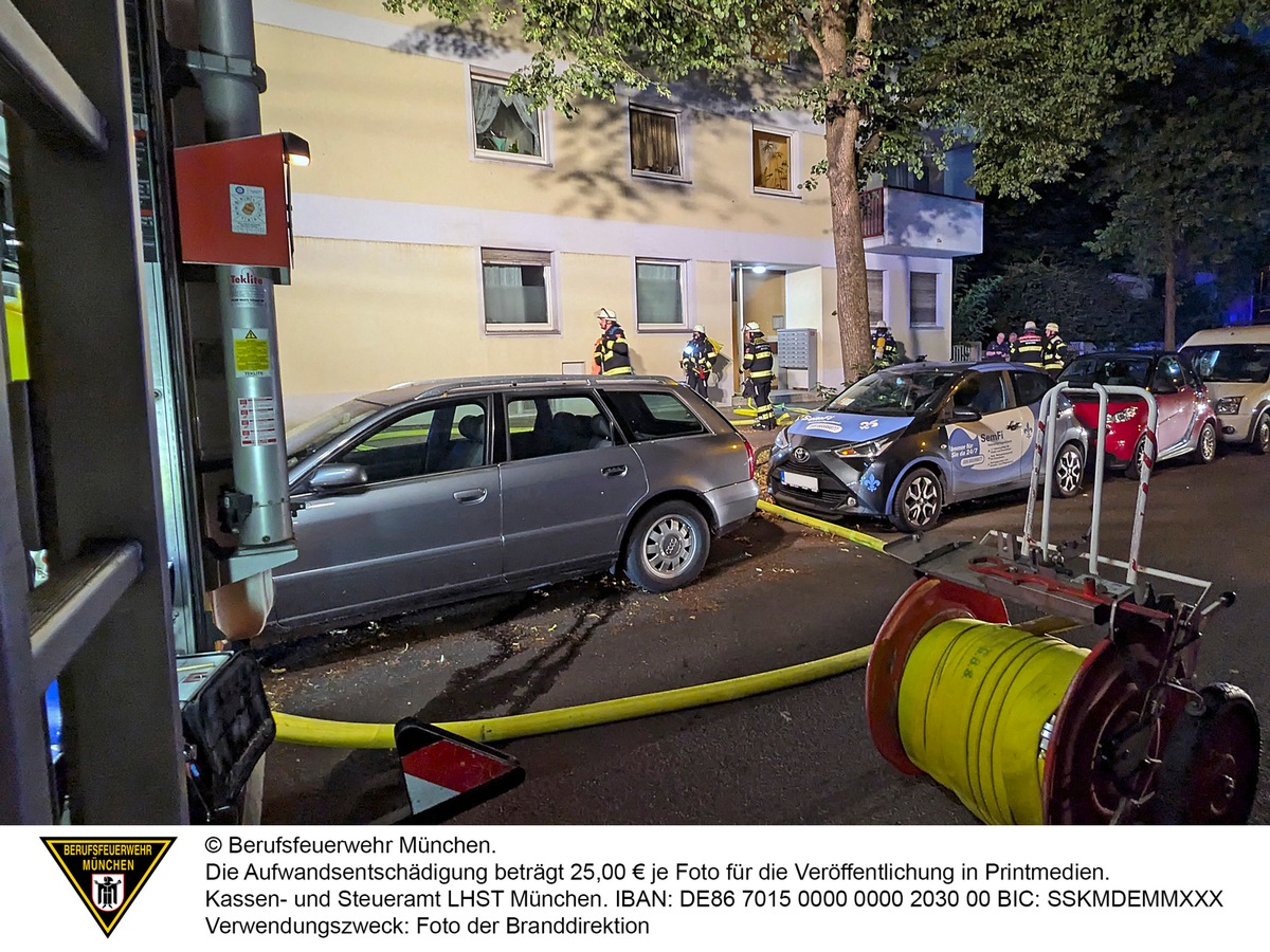 FW-M: Brand in Mehrfamilienhaus (Untersendling)