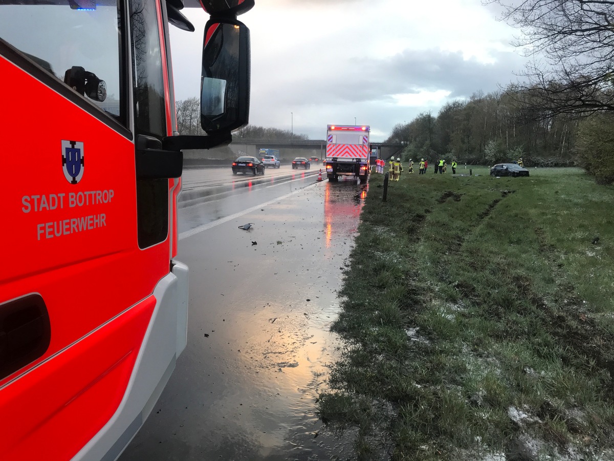 FW-BOT: Verkehrsunfall auf der Autobahn A2