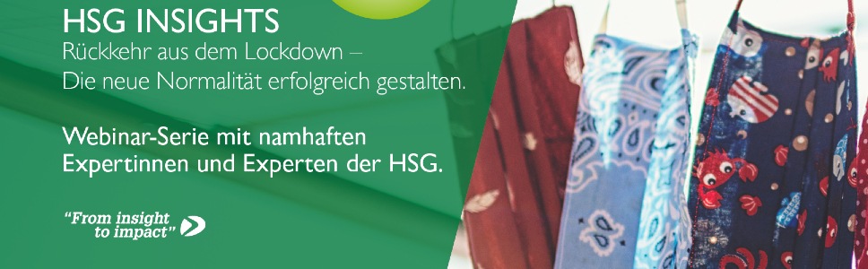 HSG Insights: Neue Webinare zur Corona-Krise