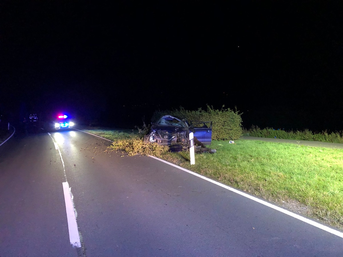 POL-PDWIL: Verkehrsunfall unter Alkoholeinfluss