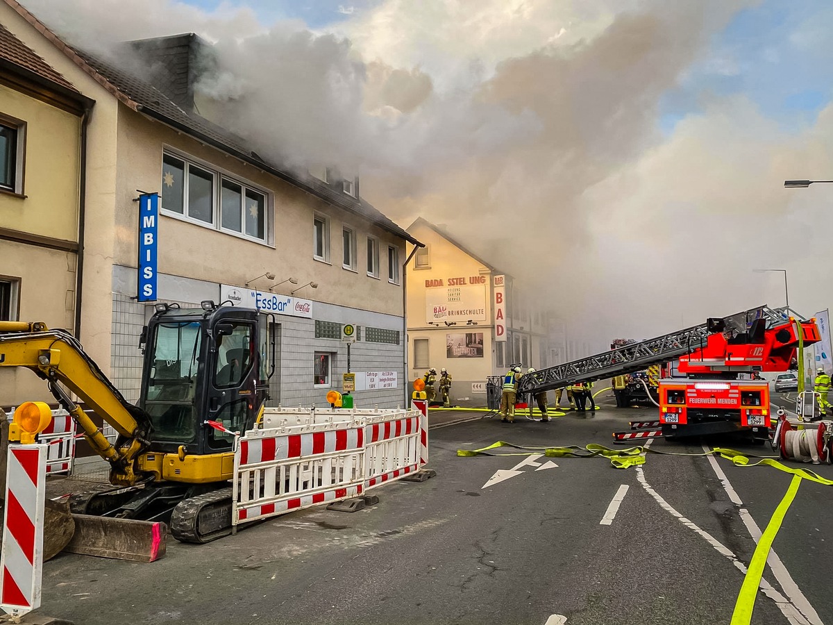 FW Menden: Toter nach Wohnungsbrand