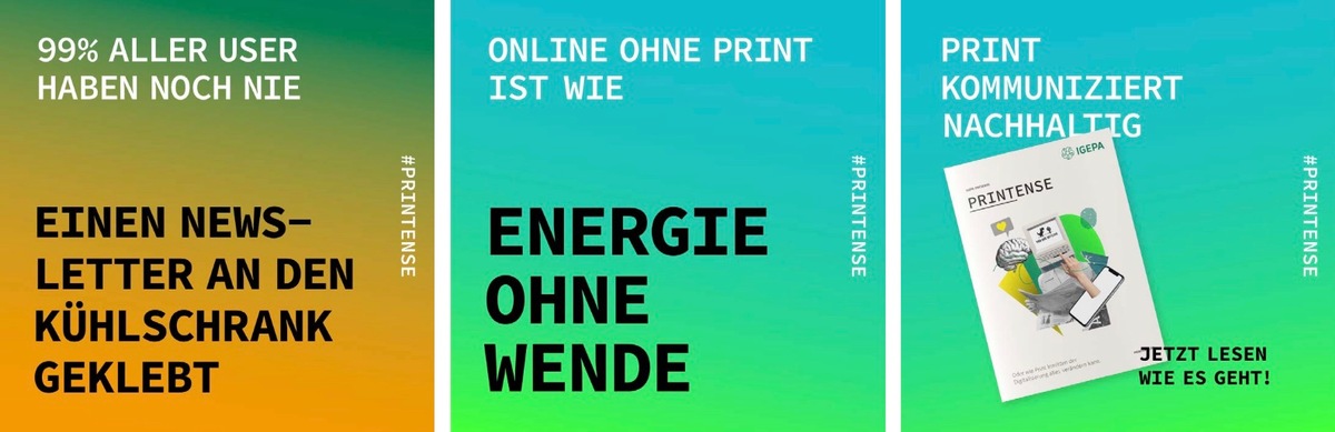 Jetzt wird&#039;s PRINTENSE / IGEPA setzt mit erster eigener Social Media-Kampagne für Print nun auf Digital