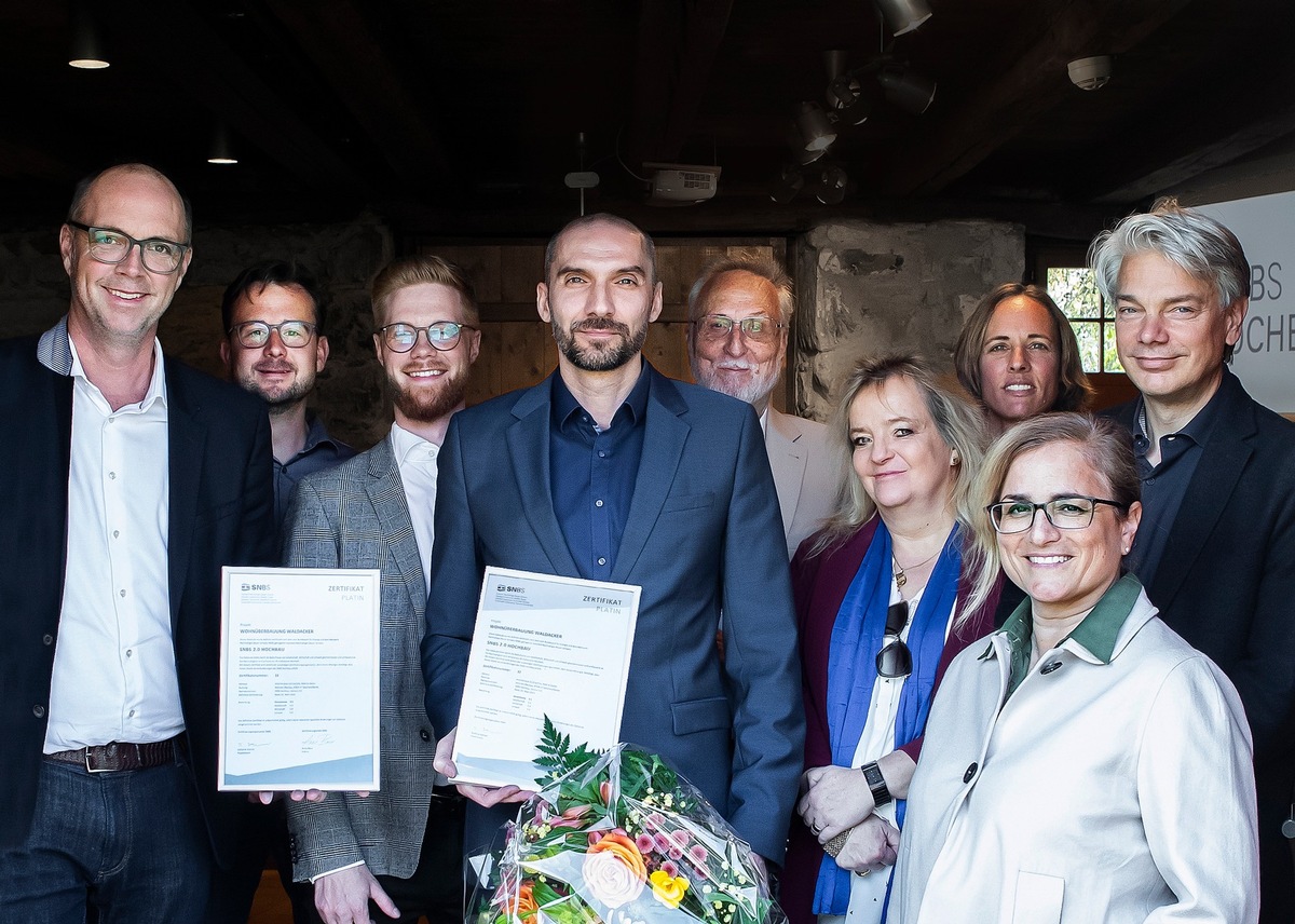 Erste SNBS Zertifizierung Level Platin für Holzbau in St. Gallen