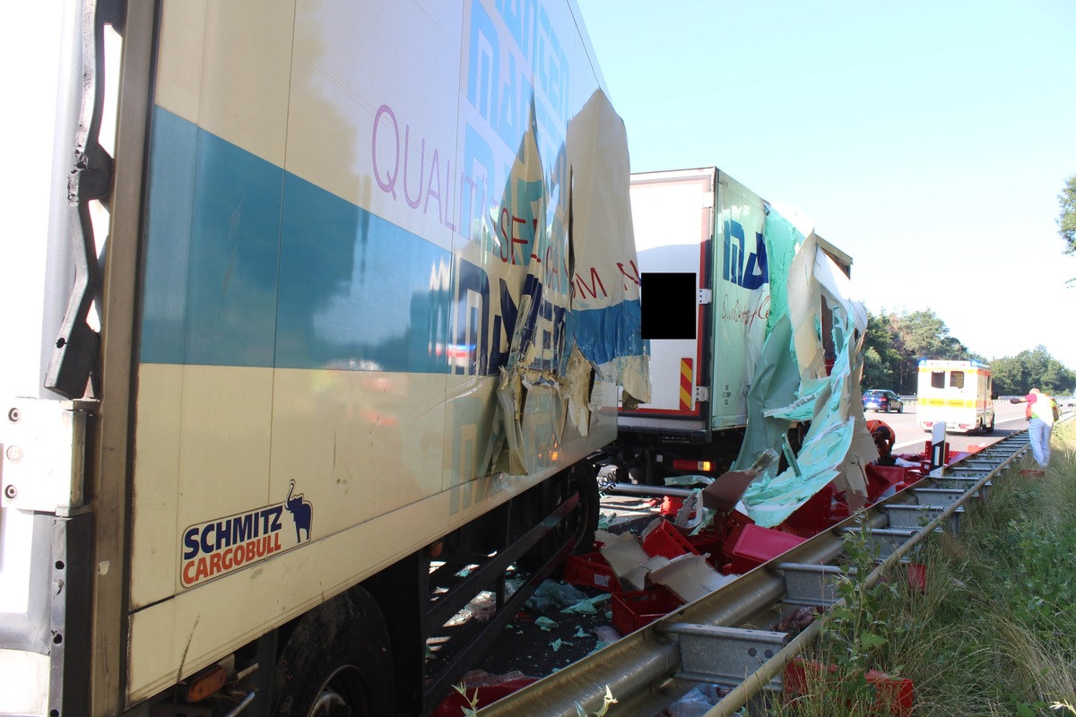 POL-PDKL: A6/Wattenheim, Ungebremst auf Absicherungsfahrzeug gekracht