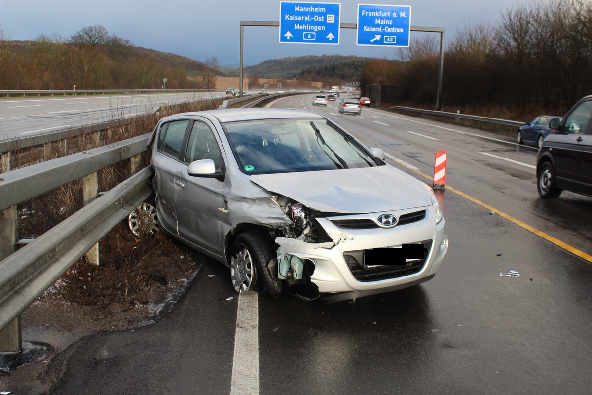 POL-PDKL: Verkehrsunfall mit Verletzten durch Hagelschauer