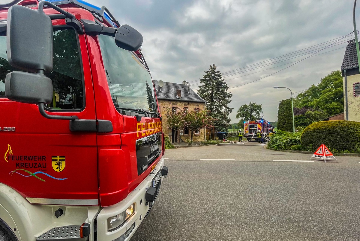 FW Kreuzau: Schwelbrand in Wohnhaus