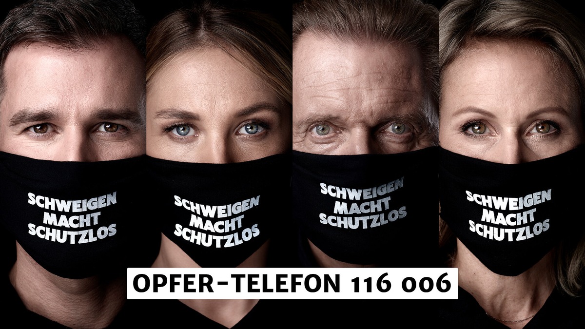 #machdichlaut gegen häusliche Gewalt mit SAT.1 und dem WEISSEN RING: bundesweite Kampagne mit Alina Merkau, Jochen Schropp, Ingo Lenßen und weiteren Prominenten