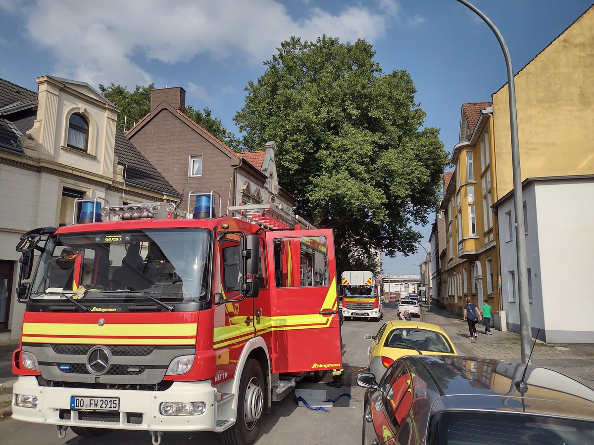 FW-DO: Kellerbrand in einem Mehrfamilienhaus