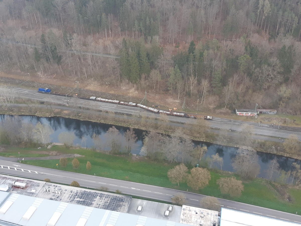 BPOLI-OG: Mehrere Wagen bei Rangierunfall im Bahnhof Horb entgleist