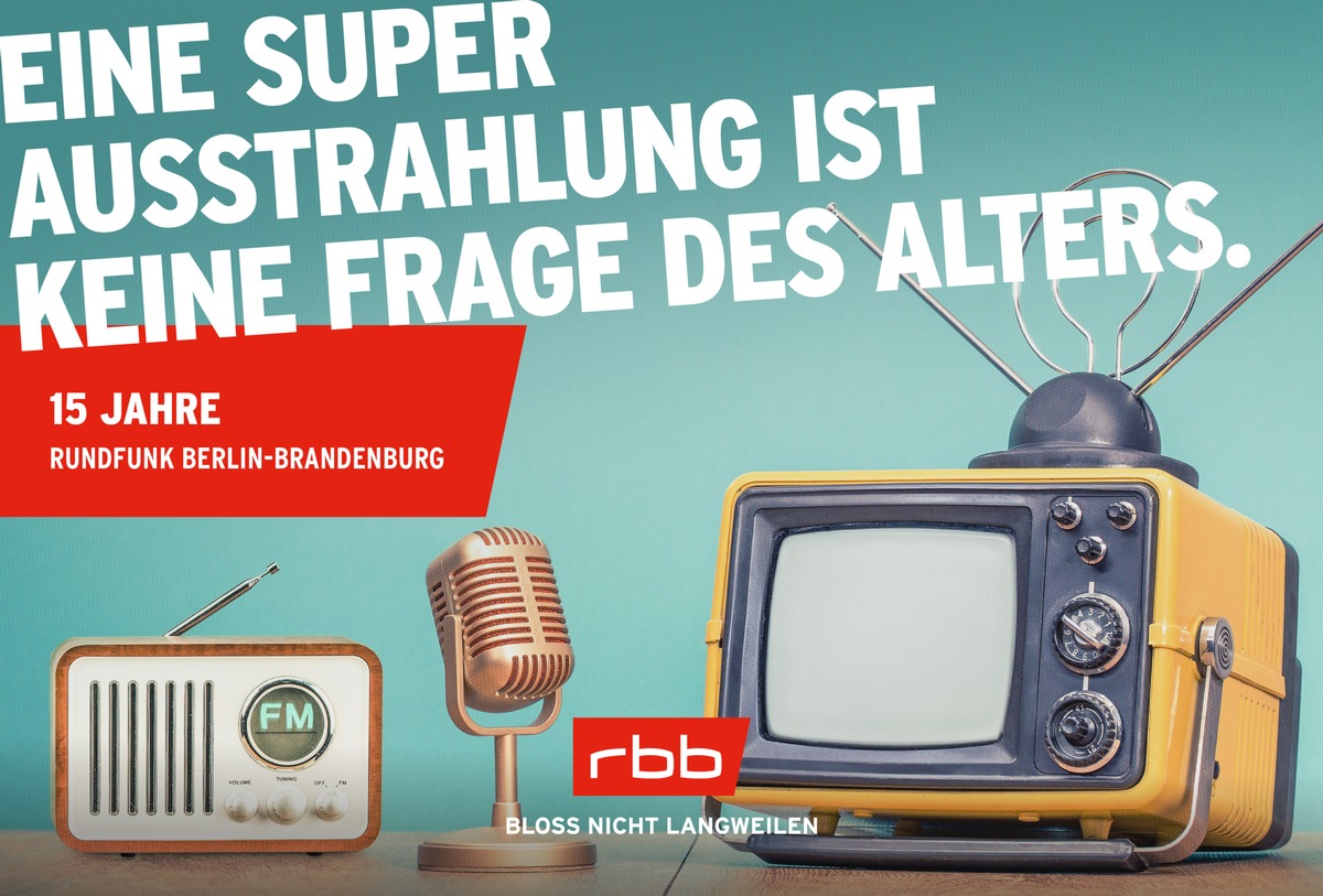 15 Jahre rbb: Sender feiert mit neuem Programm Geburtstag