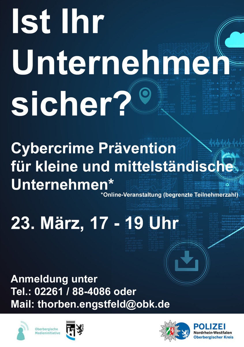 POL-GM: Mit Bewerbungsschreiben das Unternehmensnetzwerk gehackt! - Polizei berät zu Cybercrime