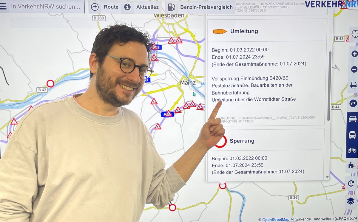 Verkehr.NRW baut Service über Landesgrenzen aus: Rheinland-Pfalz miteinbezogen