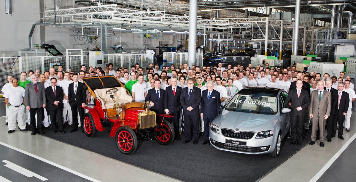 15 Millionen SKODA Fahrzeuge seit 1905 produziert (BILD)