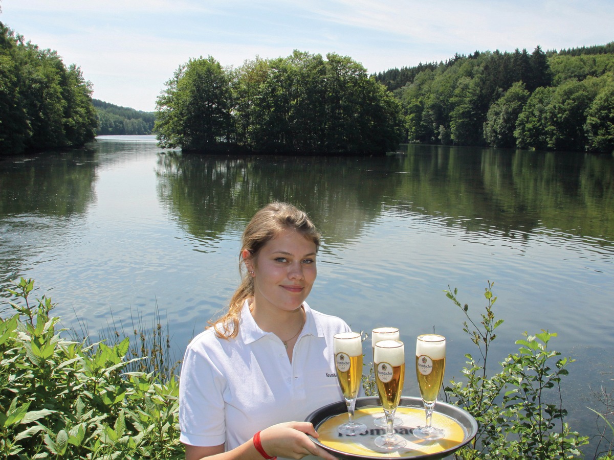 Die &quot;Krombacher Insel&quot; kann man jetzt live erleben / Aussichtspunkt an der Wiehltalsperre ist das neue Ausflugsziel (mit Bild)