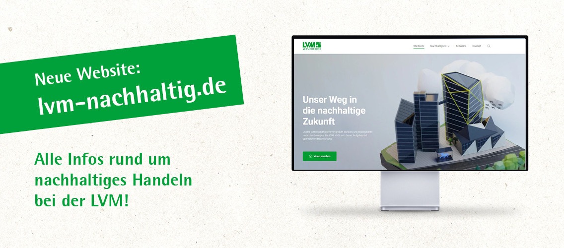 Pressemitteilung: Neue Nachhaltigskeits-Website der LVM Versicherung geht online