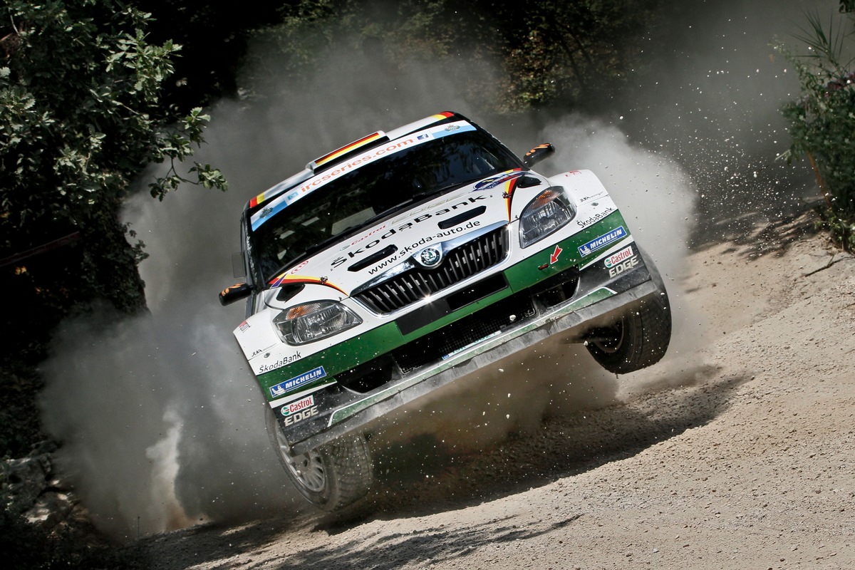 Sepp Wiegand startet mit seiner ersten IRC-Bestzeit in die Rallye San Marino (BILD)