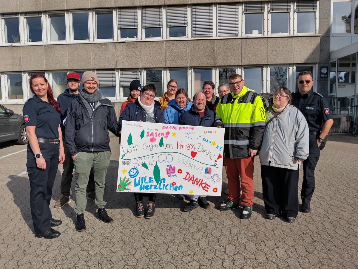 POL-WOB: Polizei erhält Dankeschön, das von Herzen kommt