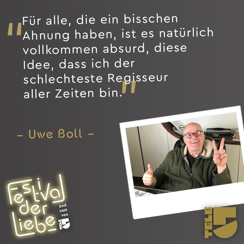 &quot;Der Film war sehr gut, verkaufte sich aber katastrophal&quot; - Regisseur Uwe Boll über seinen Weg zum Filmemacher exklusiv im &quot;Festival der Liebe&quot;-Podcast