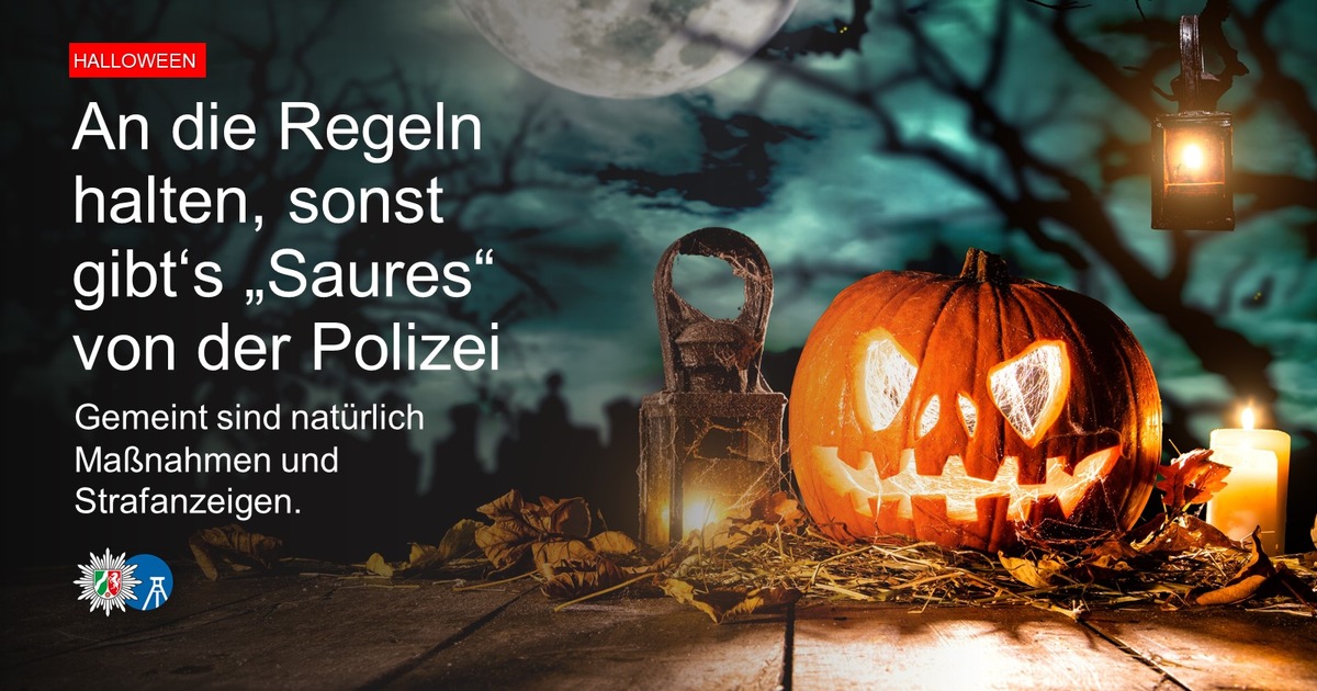 POL-BO: Mahnung zu Halloween: An die Spielregeln halten, sonst gibt&#039;s &quot;Saures&quot; von der Polizei (sprich: Anzeigen)