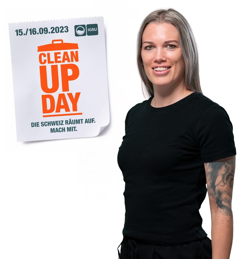 Medienmitteilung: «Fussball-Profi Lara Dickenmann übernimmt Clean-Up-Day-Patronat»