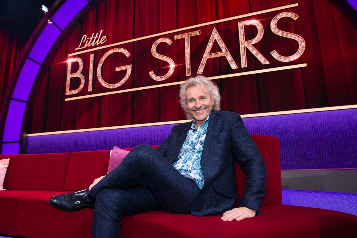 Thomas Gottschalk spricht, tanzt, spielt und lacht mit seinen kleinen Gästen in der neuen SAT.1-Sonntags-Show &quot;Little Big Stars&quot; ab 23. April 2017