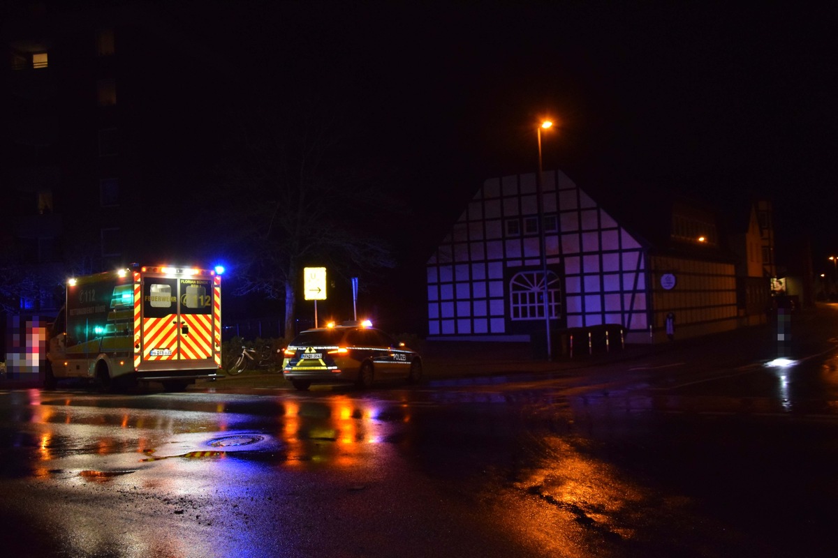 POL-HF: Verkehrsunfall - Radfahrer angefahren