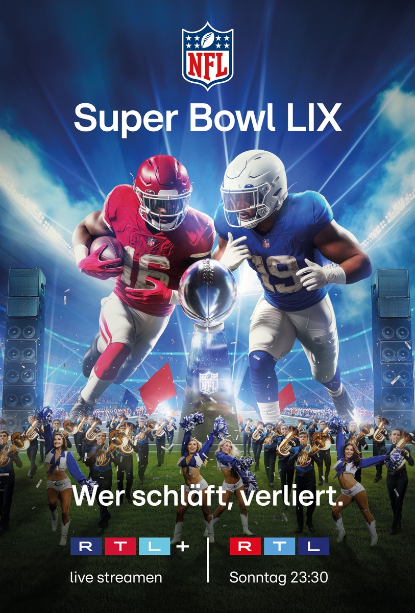 UCI zeigt den 59. Super Bowl live in ausgewählten Kinos / in der Nacht vom 9. auf 10. Februar. Football auf der großen Kinoleinwand