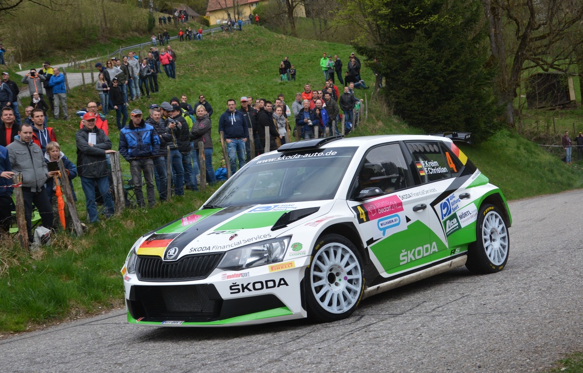 Kreim/Christian wollen bei der Heim-Rallye von SKODA AUTO Deutschland den Sieg (FOTO)