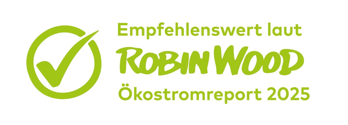 ROBIN WOOD Ökostromreport 2025 / Green Planet Energy erneut unter den Top 10