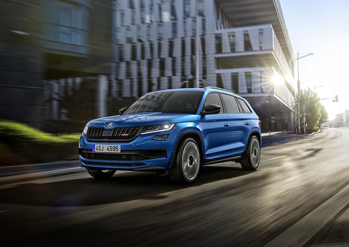 SKODA KODIAQ RS mit stärkstem Dieselmotor der Unternehmensgeschichte ab sofort bestellbar (FOTO)