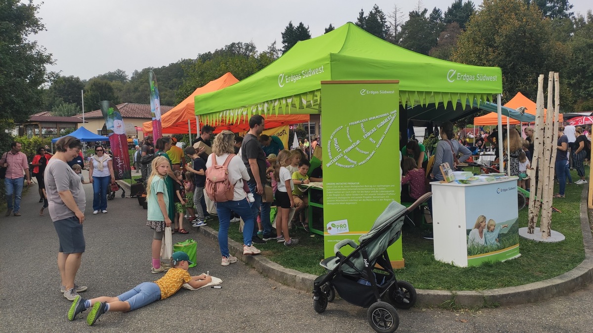 Presseinformation: Erdgas Südwest beim Naturerlebnistag in Zaberfeld