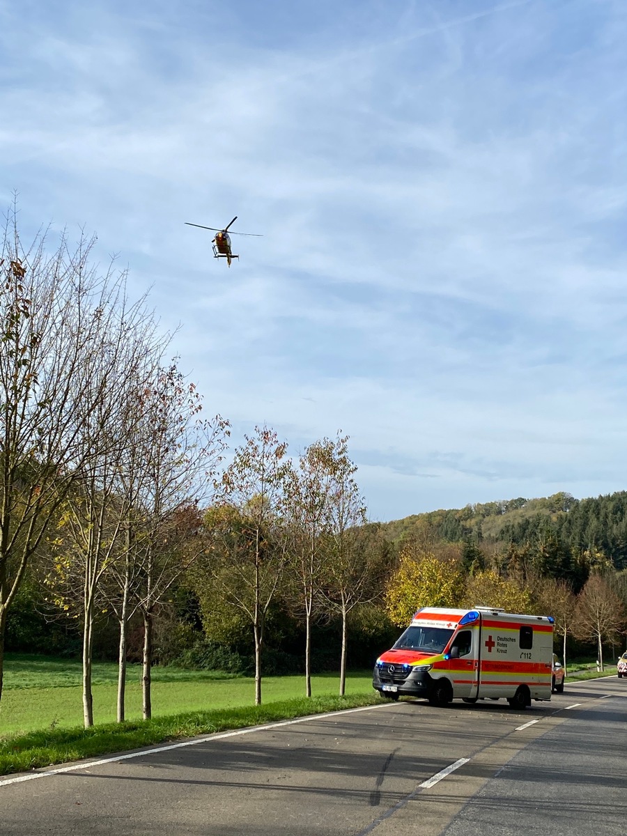 POL-PDKL: Motorradfahrer bei Unfall schwer verletzt