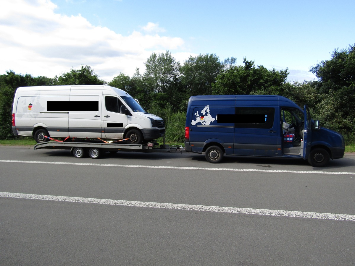 POL-PDKL: A62/Glan-Münchweiler, Anhängelast deutlich überschritten