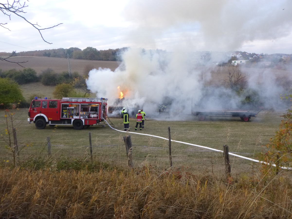 POL-PDWO: Erneute Brandstiftung an Heuballen in Kirchheimbolanden