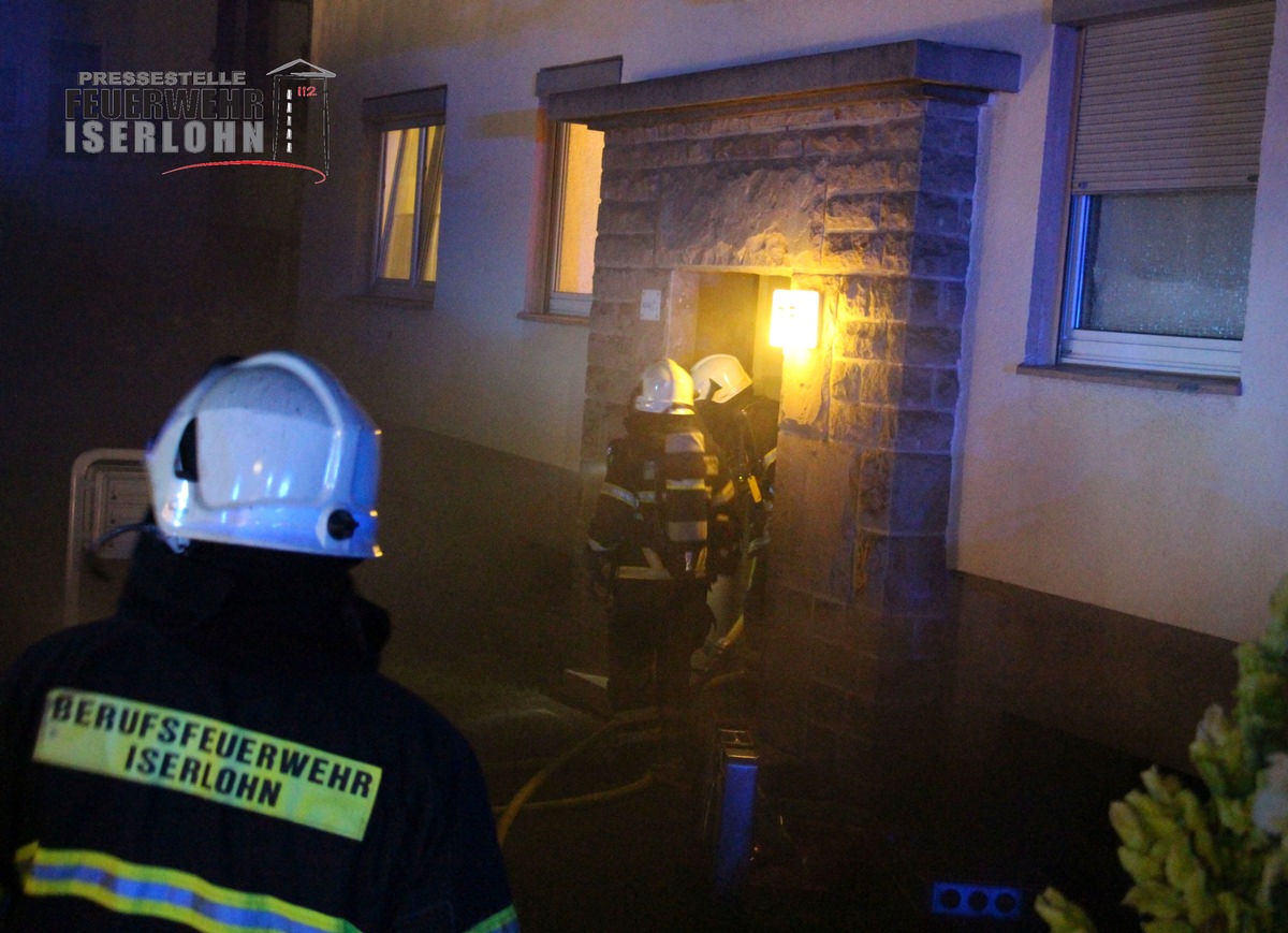 FW-MK: Kellerbrand durch Waschmaschine