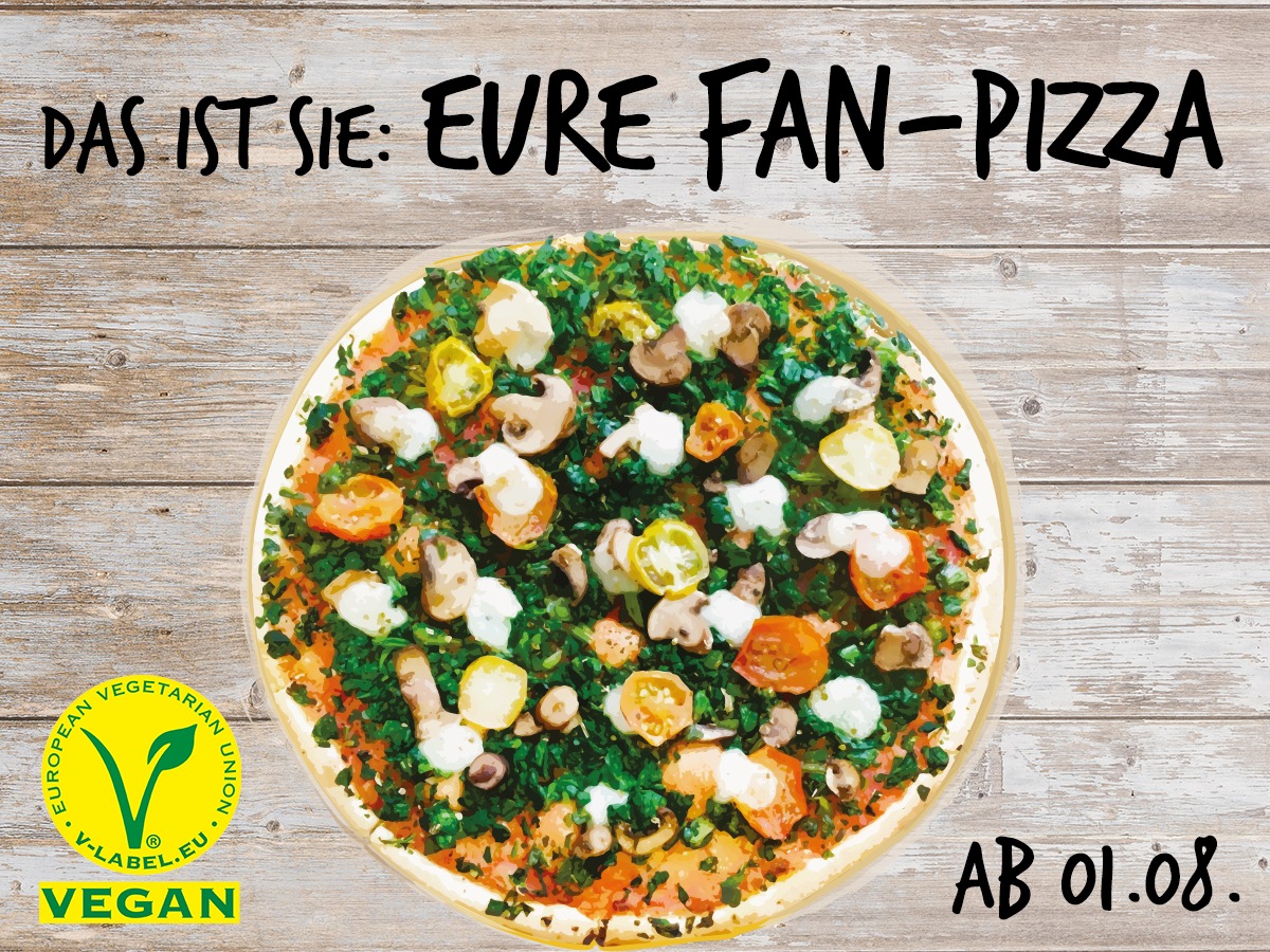 Die vegane &quot;Lidl-Fan-Pizza&quot; kommt jetzt in alle Lidl-Filialen / 2 Millionen Lidl-Facebook-Fans konnten ihre Lieblingspizza zusammenstellen - ab dem 1. August ist der Fan-Favorit bundesweit erhältlich (FOTO)