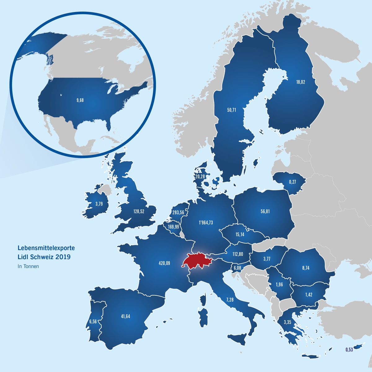 Lidl Svizzera incrementa il volume di esportazioni